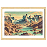 Vintage Chile, Torres Del Paine Poster thumbnail