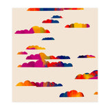 Totem Clouds, Colorful Sky Vibrant Eclectic Bohemian, Abstract Positivity Good Vibes Boho Contemporary Modern Painting (Print Only) thumbnail