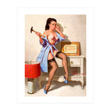 Hot Pinup Girl With A Hammer (Print Only) thumbnail