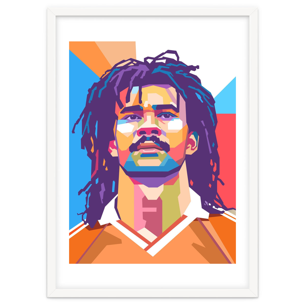Ruud Gullit pop art portrait