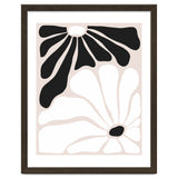 Floral Yin Yang, Scandinavian Nature Flowers Botanical Concept, Plants Blossom Positivity Neutral Minimalism thumbnail
