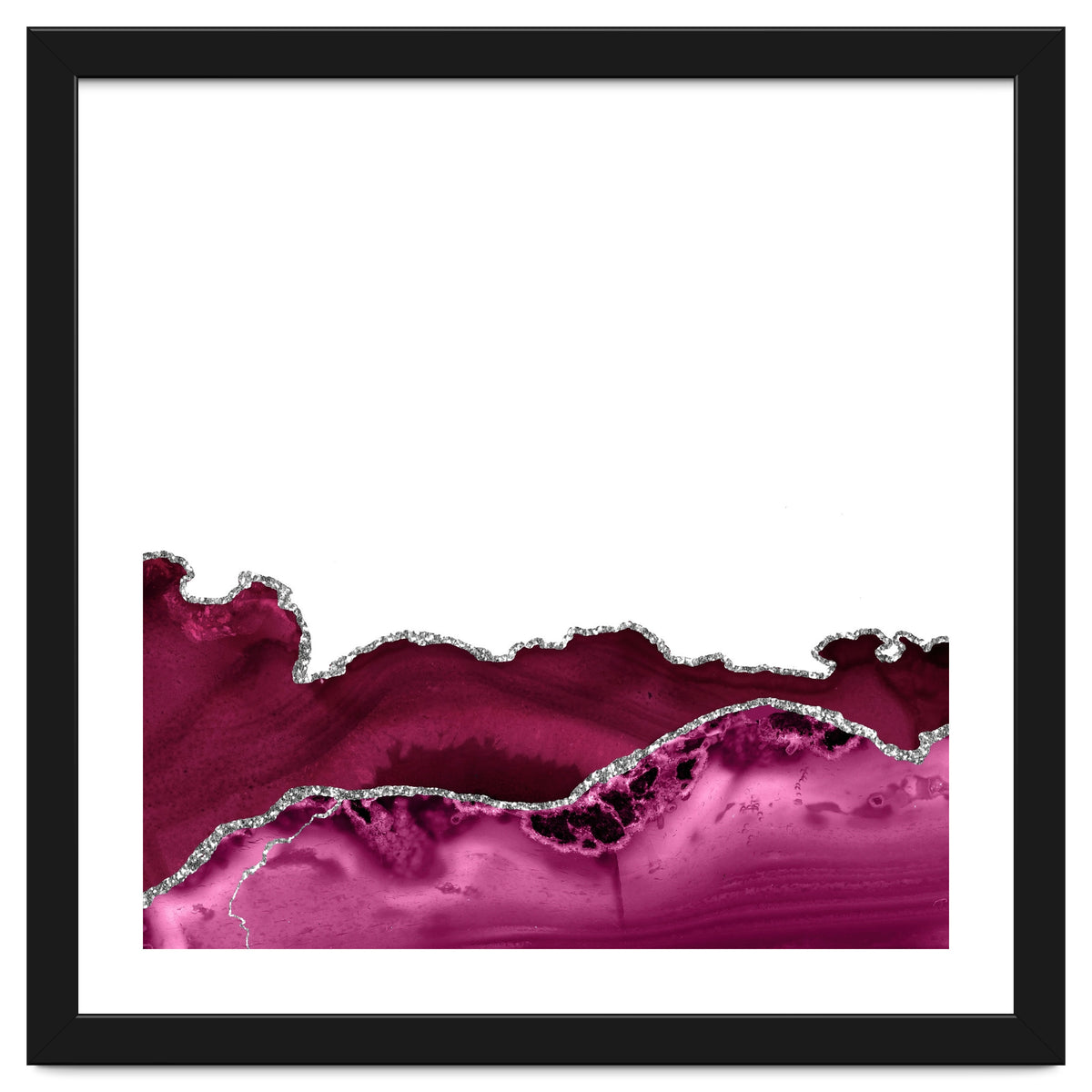 Burgundy & Silver Agate Texture 16