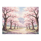Sakura Path: Serene Cherry Blossom Avenue (Print Only) thumbnail
