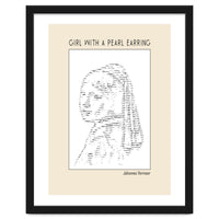 Girl With A Pearl Earring Johannes Vermeer Ascii Art