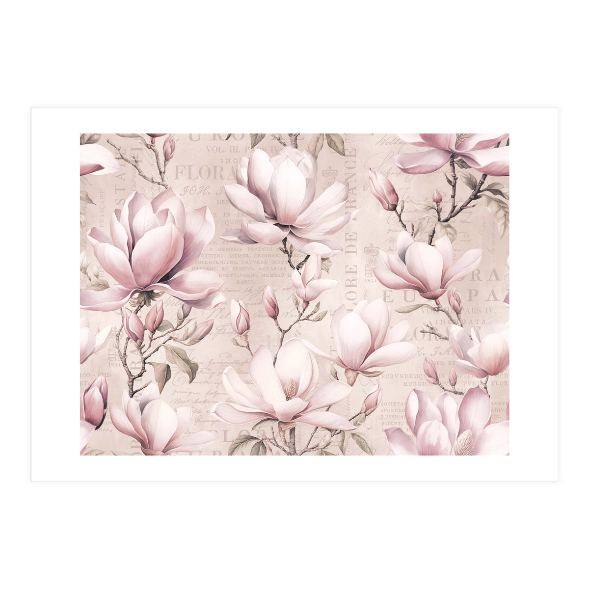 Magnolia Spring Romance Pink (Print Only)
