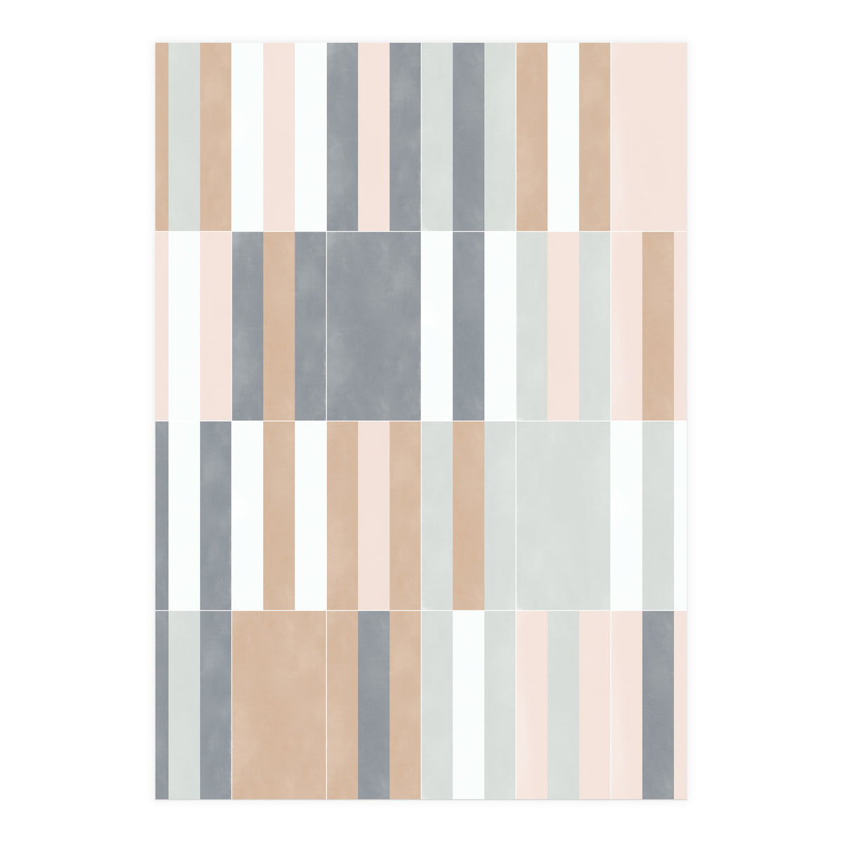 Muted Pastel Tiles 03 (Print Only)