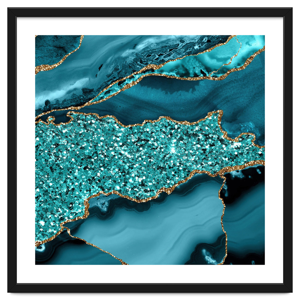 Agate Glitter Ocean Texture 09