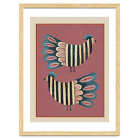 Striped Bird Pair I