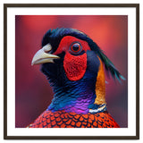 Close Up Pheasant Bird Head Detailed Feathers thumbnail