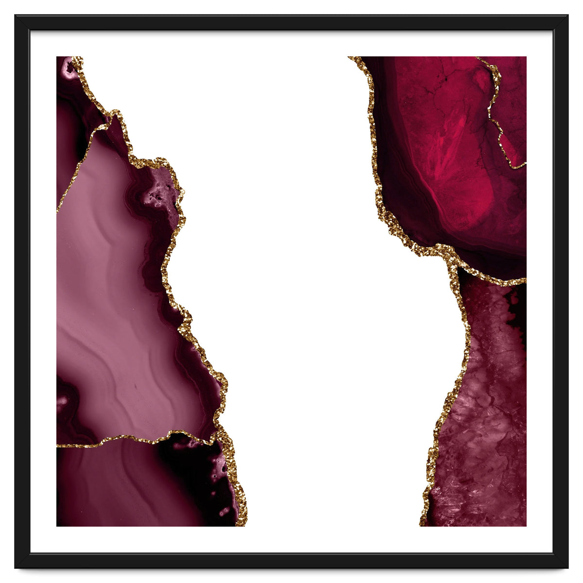 Burgundy & Gold Agate Texture 21