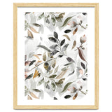 Watercolor Leaves Neutral Gray thumbnail