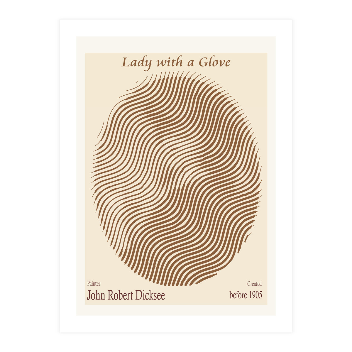 Lady With A Glove – John Robert Dicksee (before 1905) (Print Only)