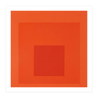 JOSEF ALBERS - HOMAGE TO THE SQUARE RED  (Print Only)