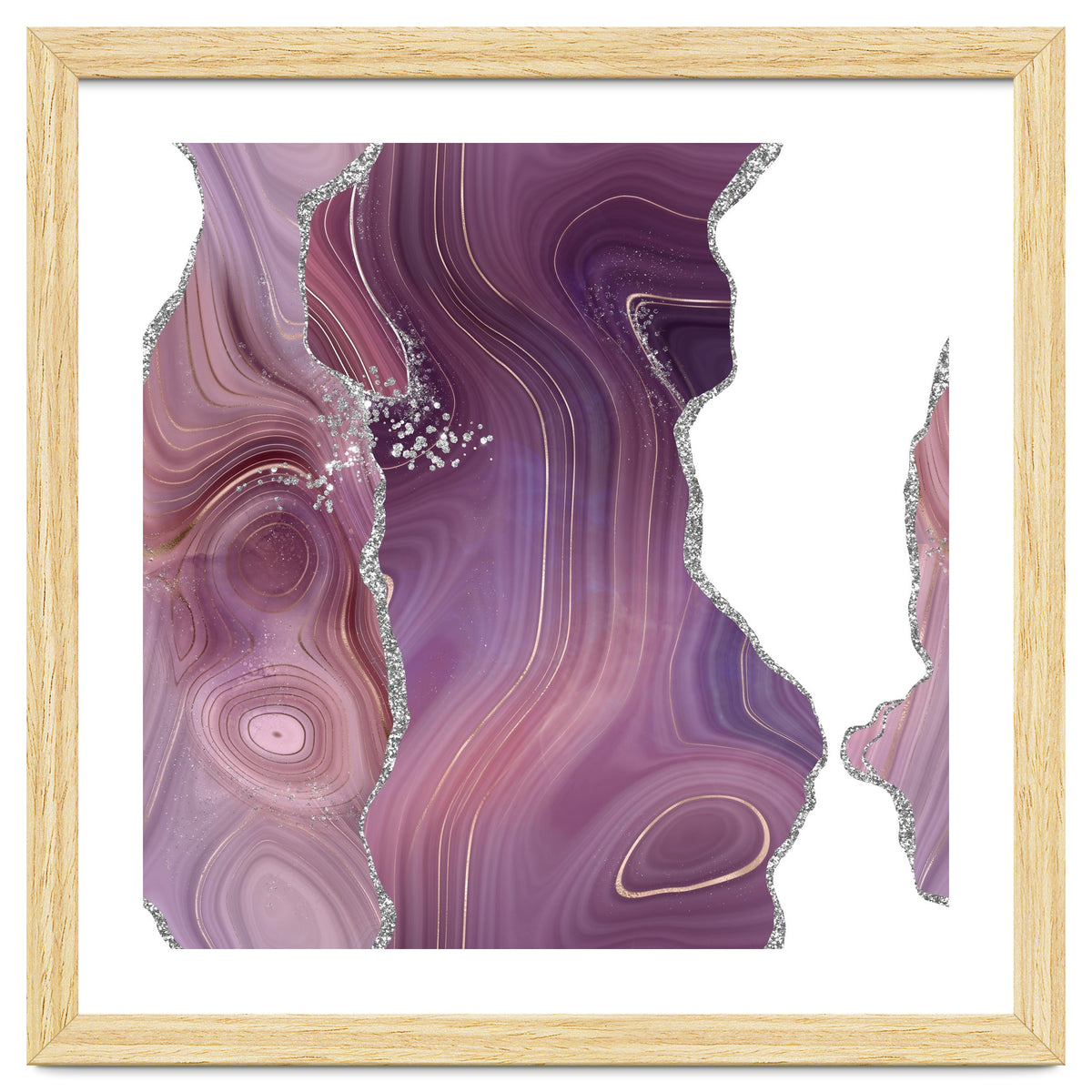 Mauve & Silver Agate Texture 05