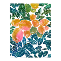 Lemons | Watercolor Modern Boho Botanical Painting | Pastel Summer Jungle Garden Juicy Fresh (Print Only)