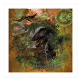 Dinosaur Jurassic T-Rex Collage (Print Only) thumbnail