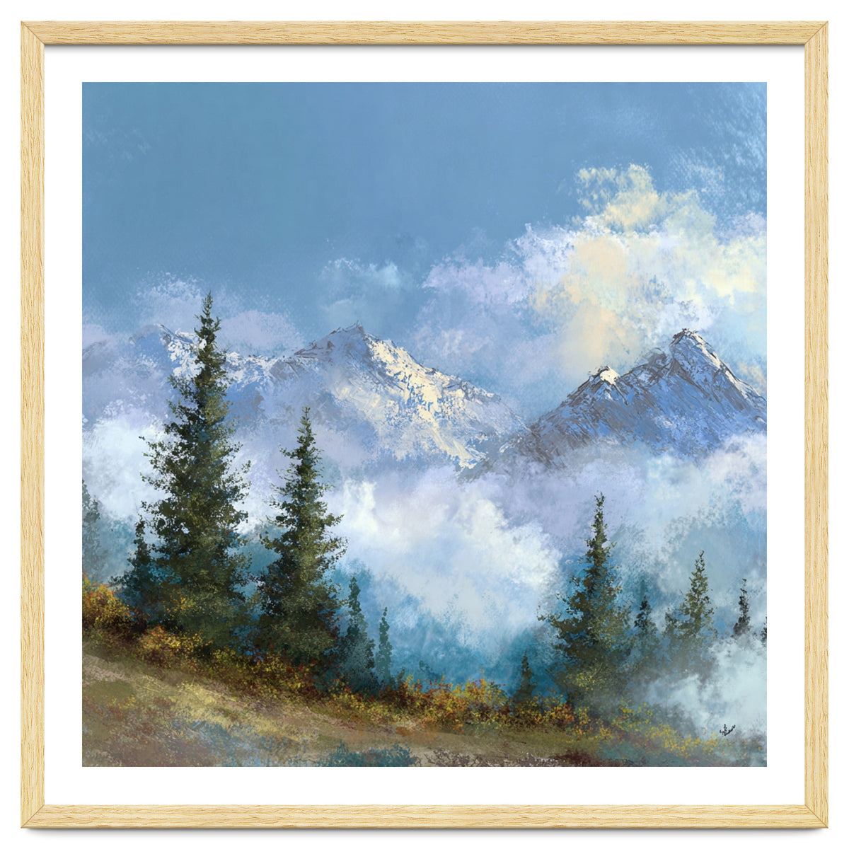 Majestic Snow-Capped Alpine Peaks