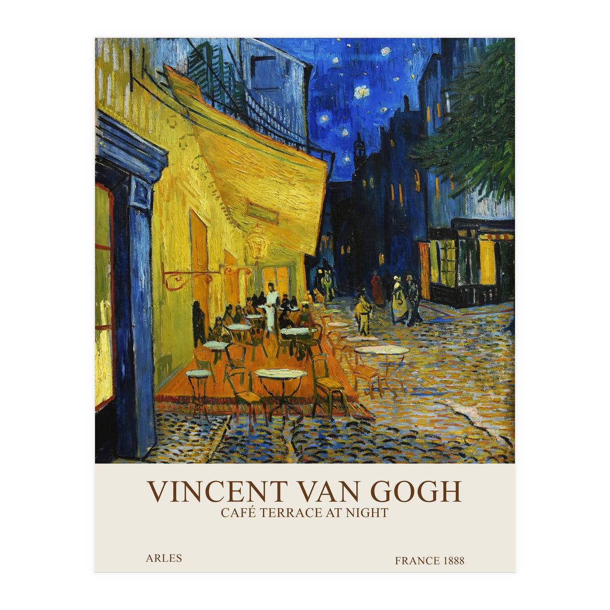 Vincent Van Gogh - Café terrace at night (Print Only)