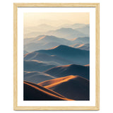Misty Desert Mountain Range Art thumbnail