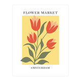 Amsterdam Flower Market - Modern Colorful Botanical Print (Print Only) thumbnail