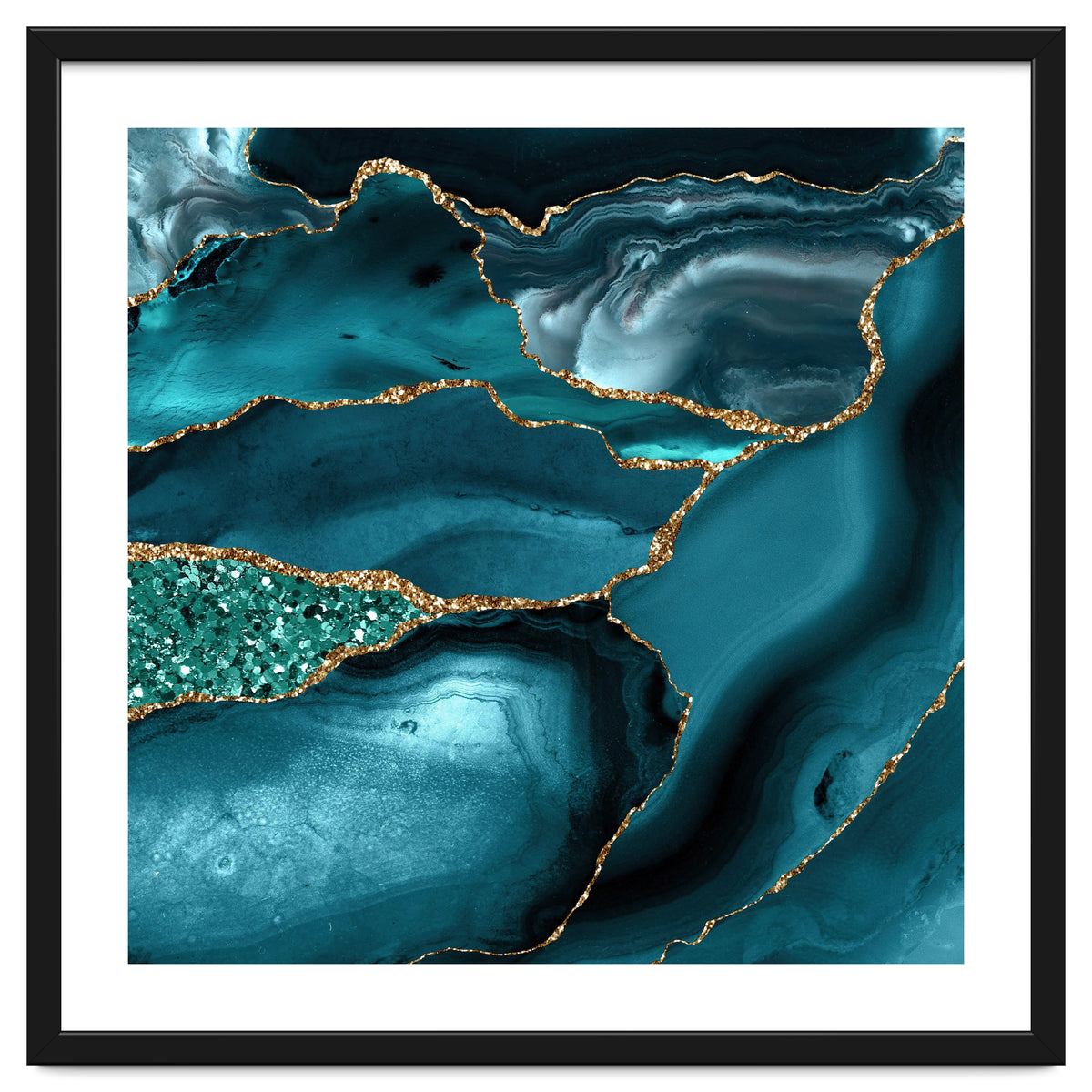 Agate Glitter Ocean Texture 10