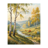 Golden Autumn Birch: A Riverside Walk (Print Only) thumbnail