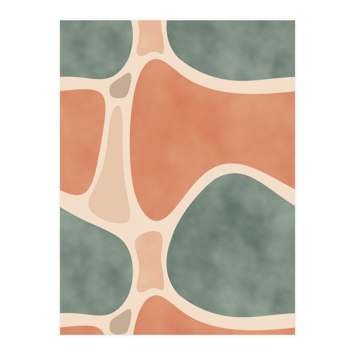 Earth Tones Shapes (Print Only)