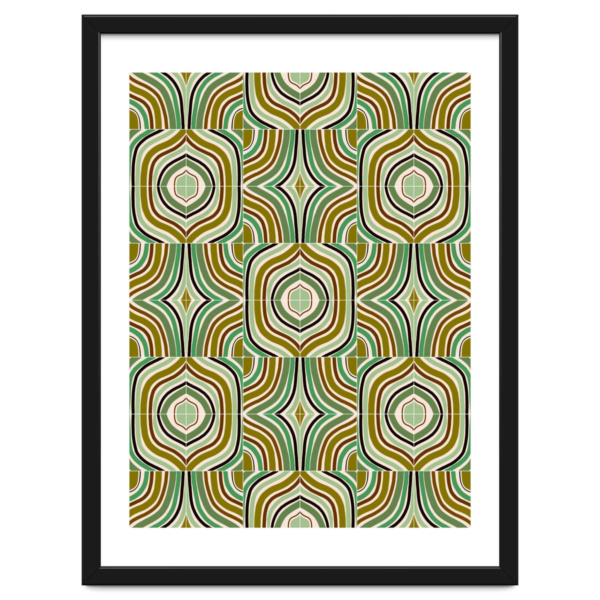 Jade Retro Rainbow Tiles