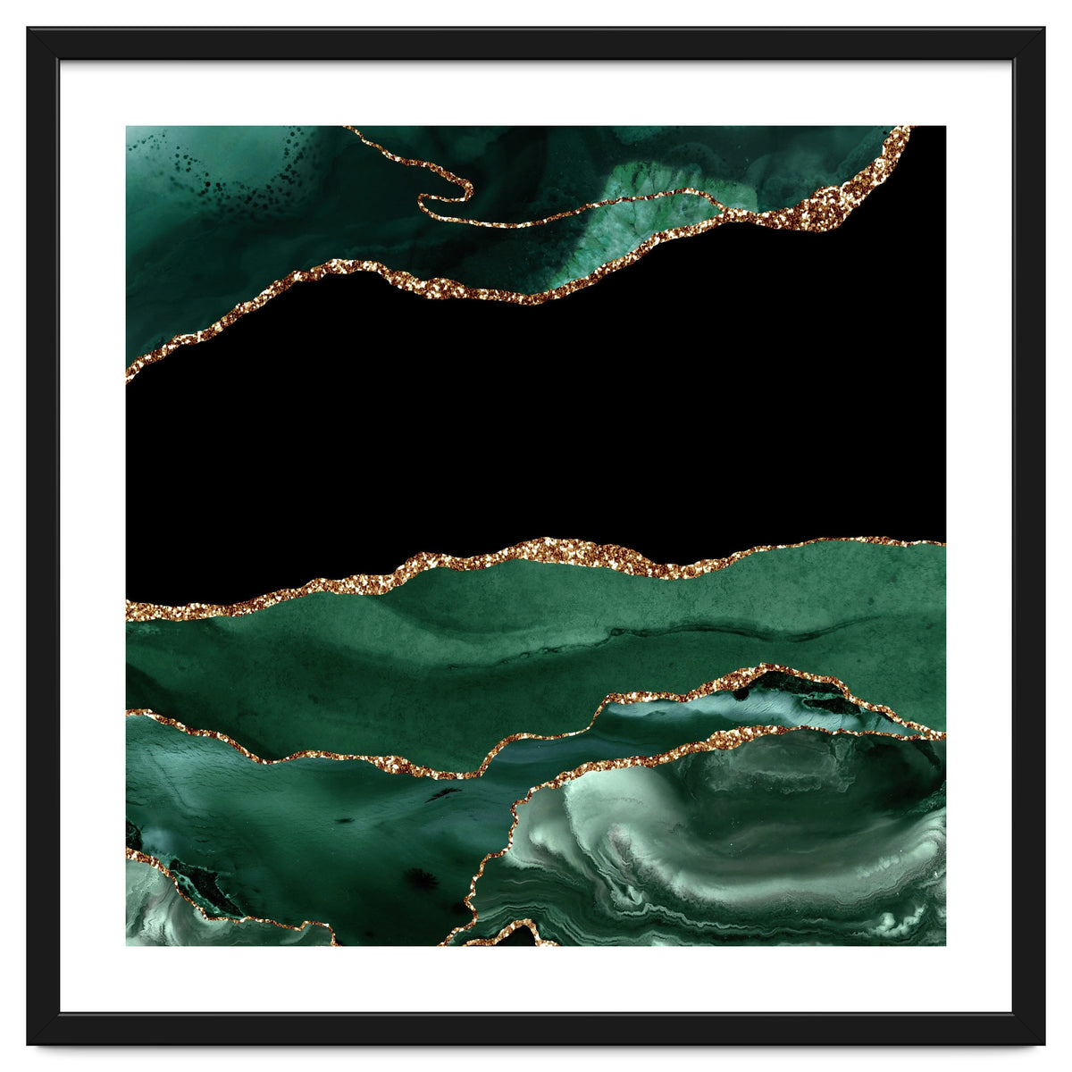 Emerald & Gold Agate Texture 01