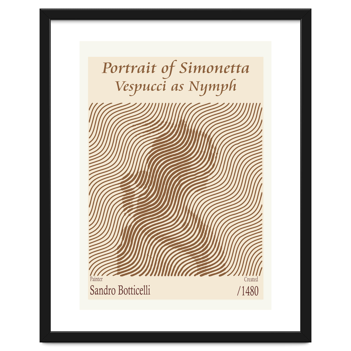 Portrait Of Simonetta Vespucci As Nymph – Sandro Botticelli (1480)