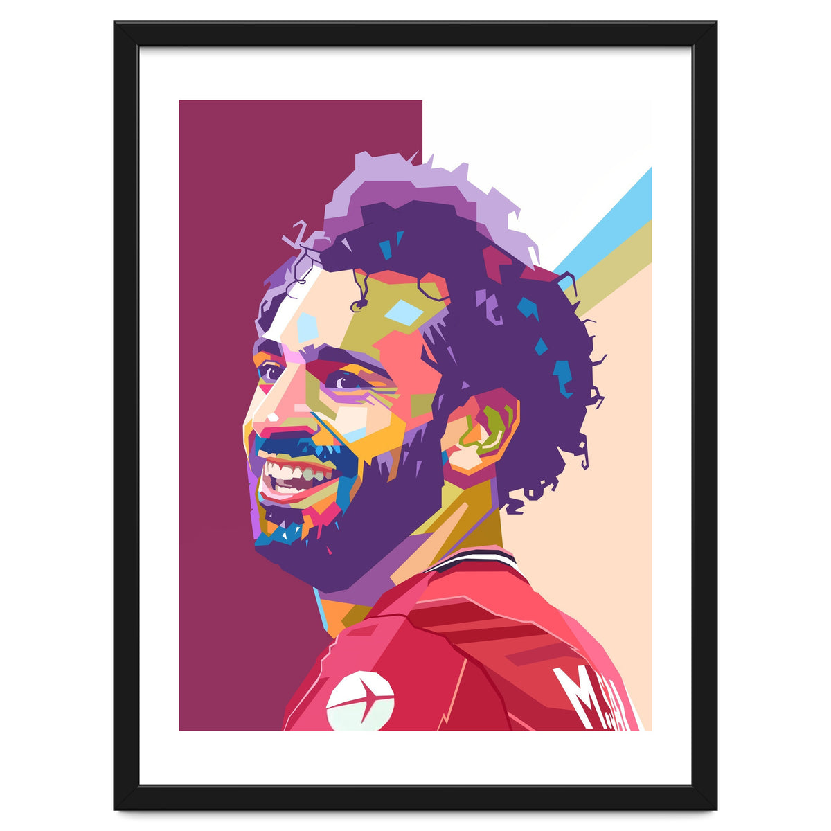 Mohamed Salah pop art portrait