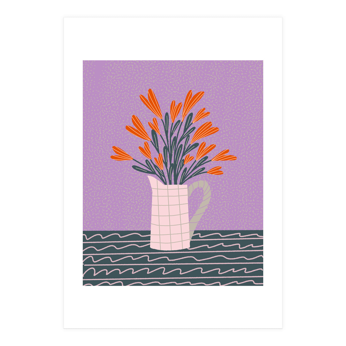 Floral Pitcher  (Print Only)