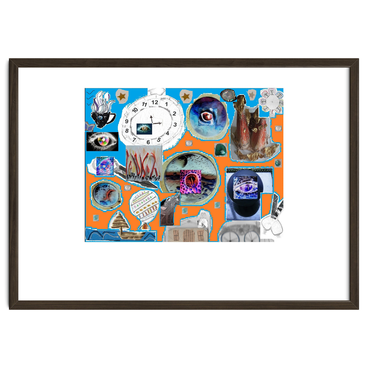 Abstract Collage 3 D Material Design Original