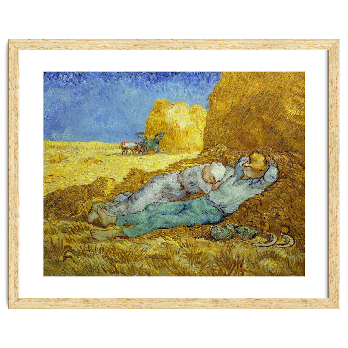 Vincent Van Gogh / 'The Siesta (after Millet)', 1889-1890, Oil on canvas, 73 x 91 cm.