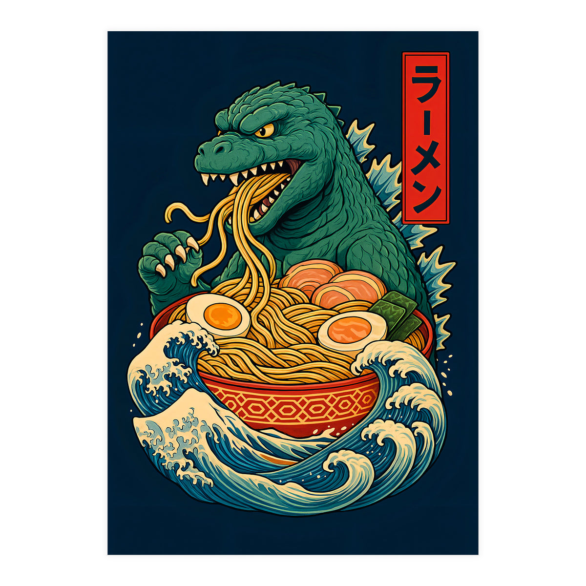 Ramen Godzilla (Print Only)