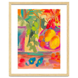 Colorful abstract summer lemons floral still life thumbnail