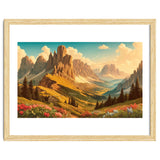 Vintage Dolomites Poster, Italy thumbnail