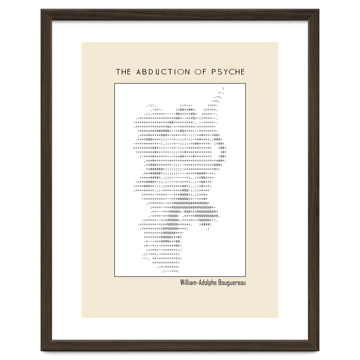 The Abduction of Psyche (1895) – William-Adolphe Bouguereau (ascii art)