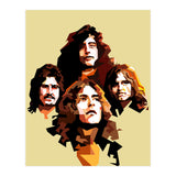 Retro Led Zeppelin Rock Blues Music (Print Only) thumbnail