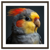 Cockatiel Parrot Closeup Vibrant Feather thumbnail