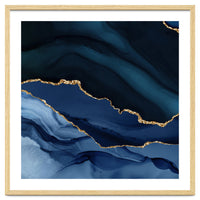 Navy & Gold Agate Texture 12