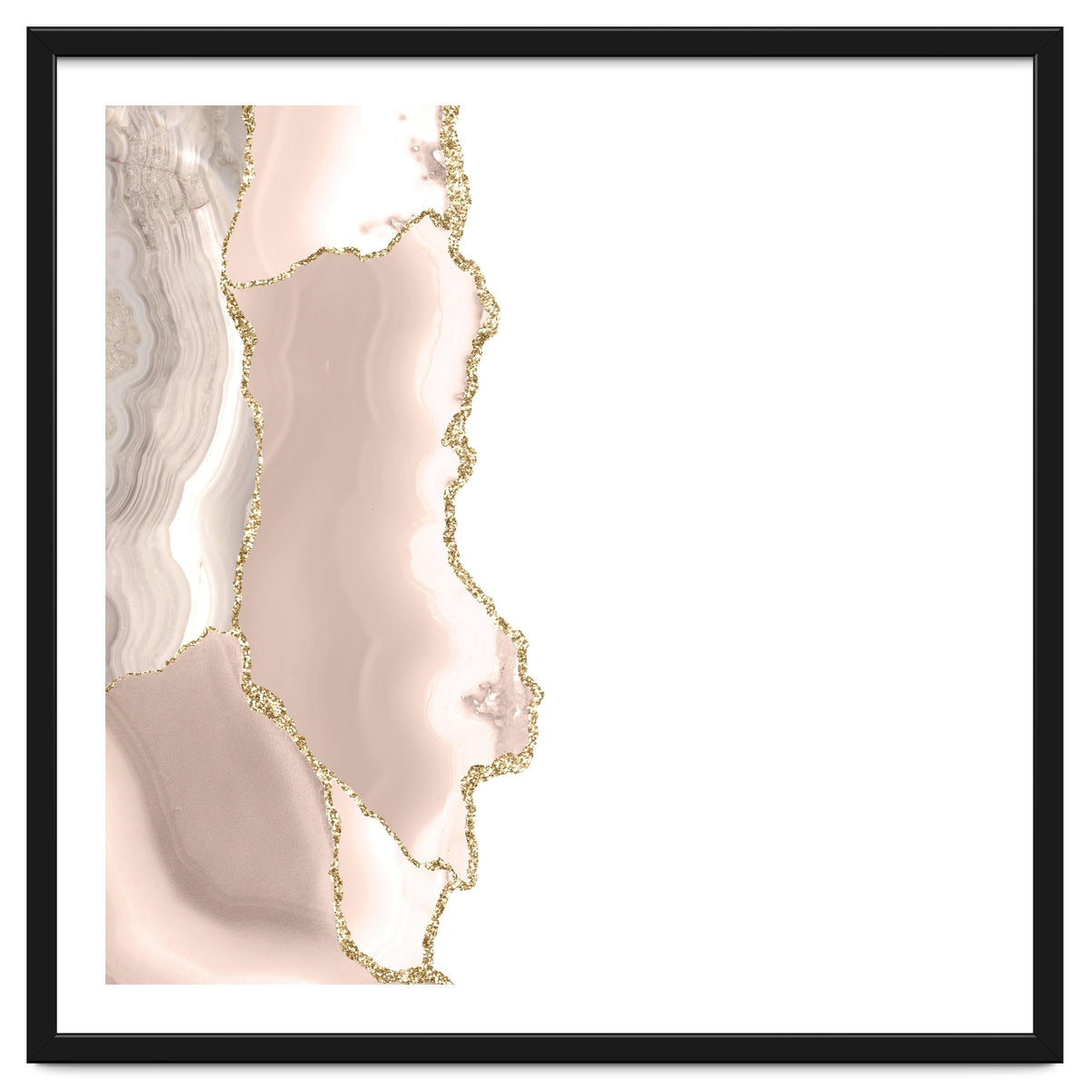 Ivory & Gold Agate Texture 05