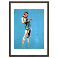 Pinup Fishing Girl