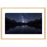 Starlit Reflection: Milky Way Over Mountain Lake thumbnail