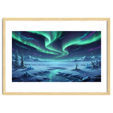 Arctic Glow: Northern Lights Winter Landscape thumbnail