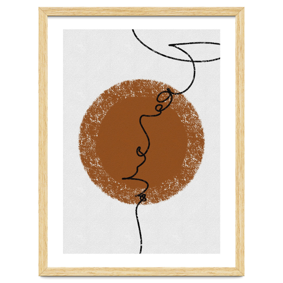 Abstract Brown and Black Lines