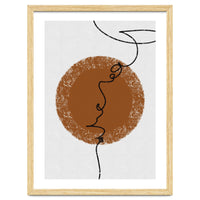 Abstract Brown and Black Lines