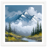 Majestic Peaks in Morning Mist thumbnail