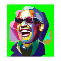 Ray Charles Jazz Singer Pop Art Illustration (Print Only)