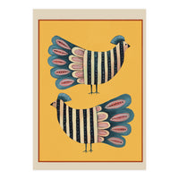 Striped Bird Pair II (Print Only)